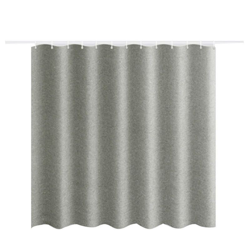 

200X200cm Imitation Linen Shower Curtain Partition Curtain Thickening Bathroom (Large Buckle