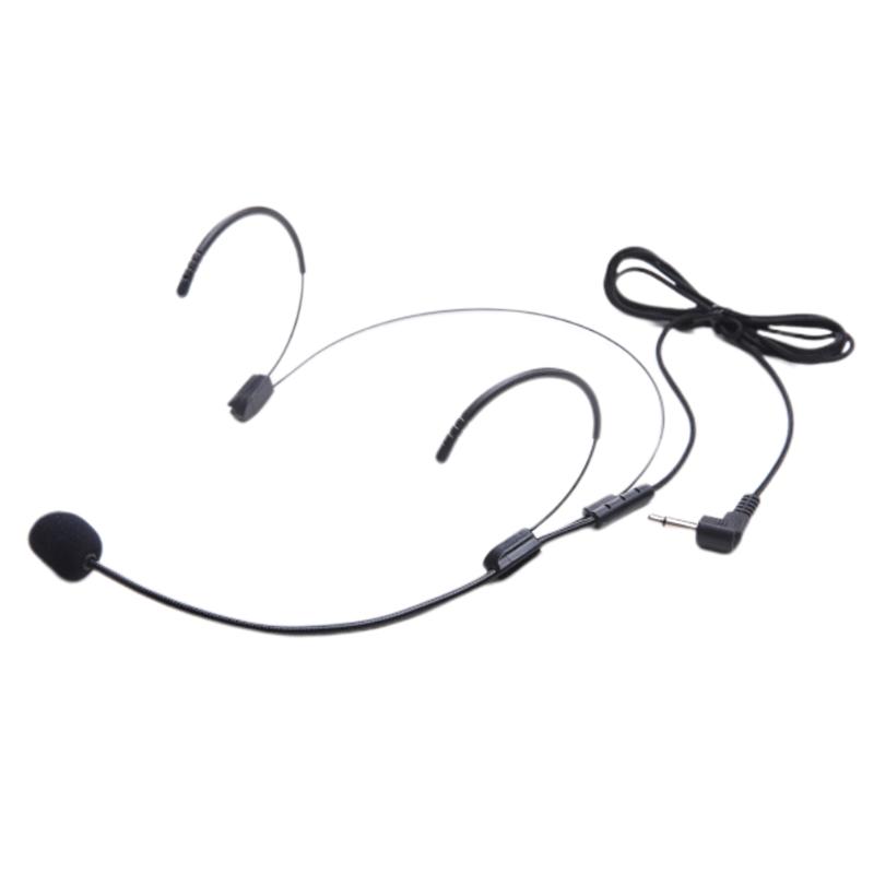 

Guide Portable Microphone Wired Detachable Condenser Lectures Loudspeaker Hand Free Headset Teaching Dual Hook