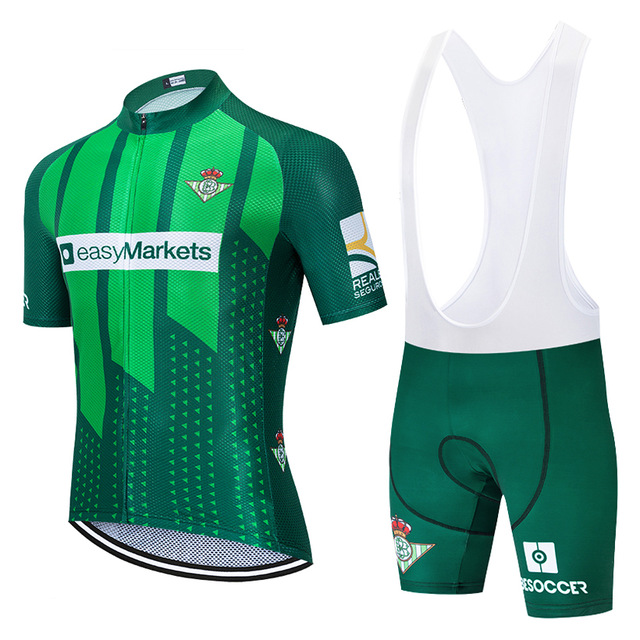 

2021 Real Betis Green cycling team jersey 19D bike shorts set Ropa Ciclismo MENS MTB summer PRO BICYCLING Maillot bottom clothing, Jersey style 3