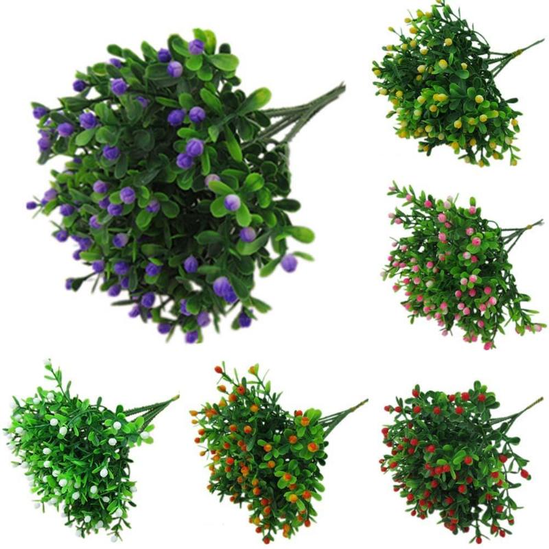 

False Blossom DIY Decor 6PCS Decorative Flowers Bouquet Fake Flowers Warm Artificial Flower Fashion Decorative Flower Clean