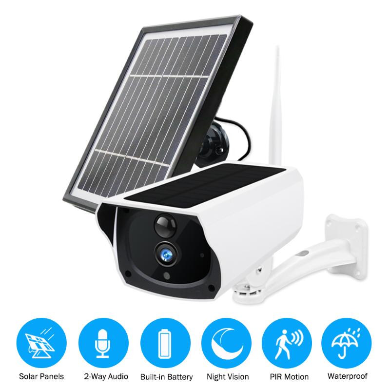 

ZILNK 1080P Solar Panel Rechargeable Battery Wireless WIFI Camera Security Surveillance Waterproof IP Camera PIR Motion