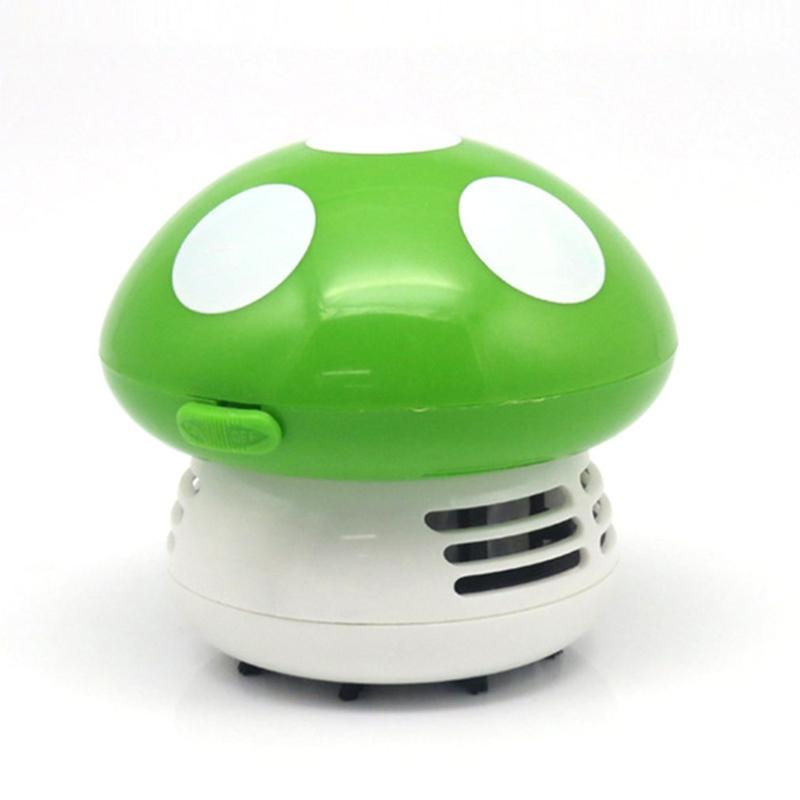 

Mini Vacuum Cleaner 6 Colors Cute Mini Mushroom Corner Desk Table Dust Vacuum Cleaner For Car Home Computer Sweeper