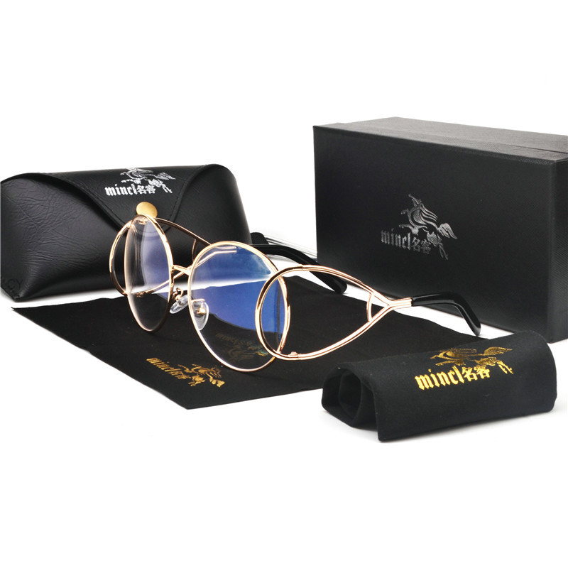 

2020 new Vintage round Sunglasses Men Women Transparent Sun Glasses for Man punk Retro Shades Female with box FML