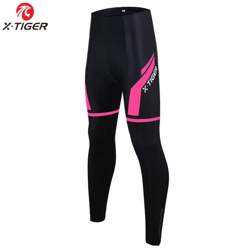 

X-Tiger Women Pro Winter Thermal Cycling Pants Shockproof 3D Gel Padded Bicycle Cycling Trousers MTB Bike Tights, Winter pants