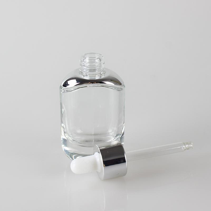 

Fashion glass dropper bottle 30ml clear essential oil cosmetic container packaging 1oz hotsale