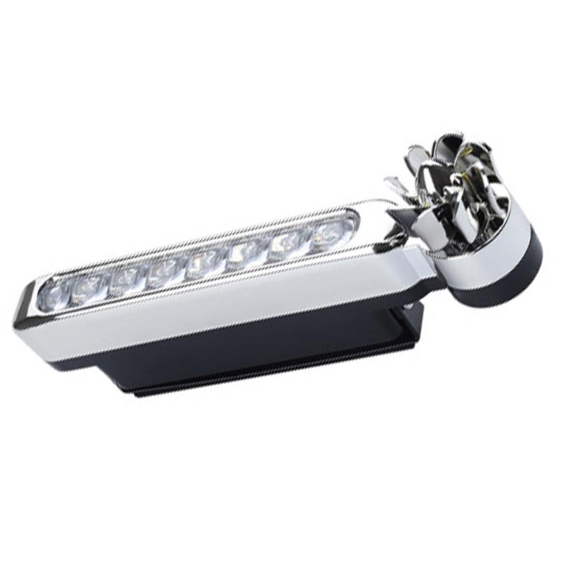 

2Pcs Wind Power 8 LED Car Daytime Running Light Fog Head Lamp Colored/White/Blue Car Fog Head lights Lamps, As pic