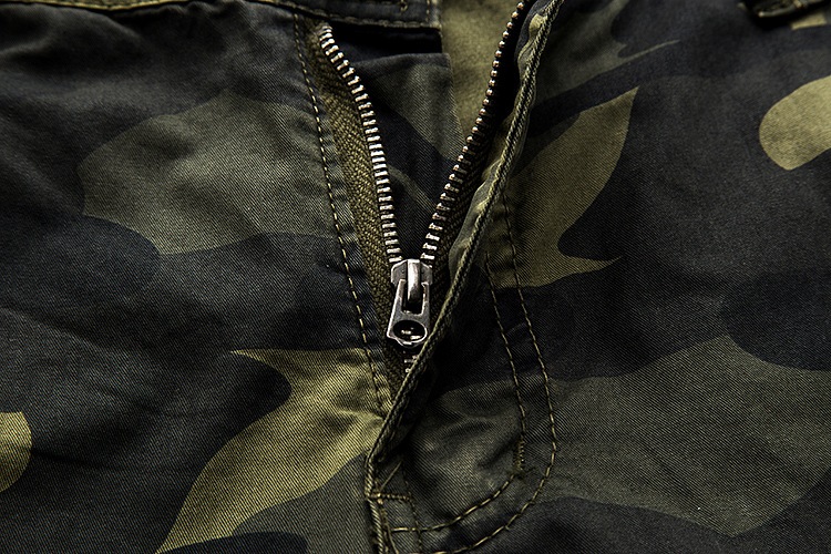 

Hot Selling Plus-Sized Menswear Workwear 5 Pants Camouflage Shorts Beach -40, Kaki camouflage