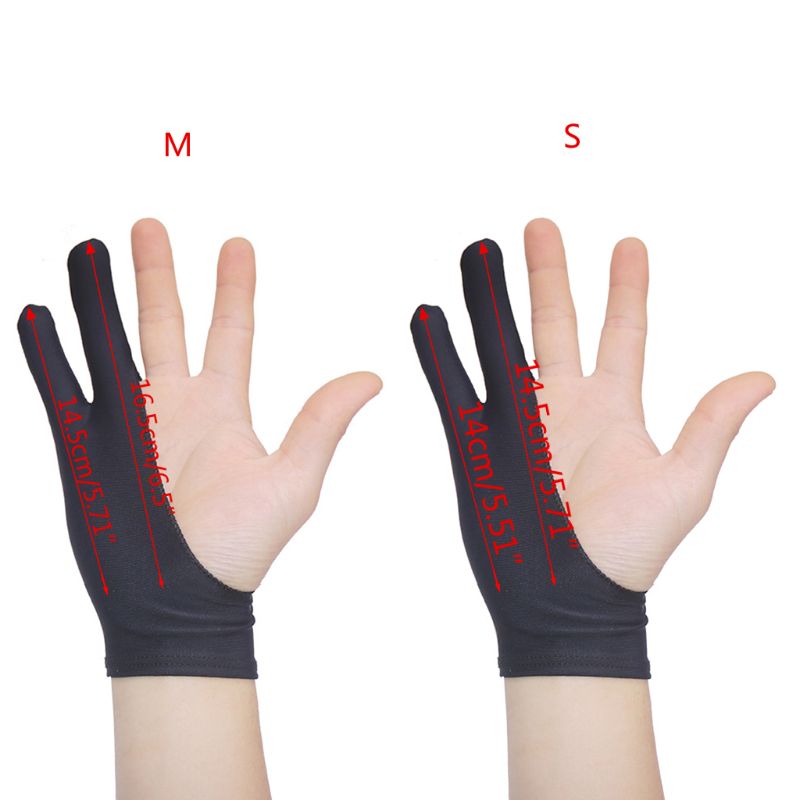 

1PC 2 Fingers Drawing Glove Anti-fouling Artist Favor Any Graphics Painting Writing Digital ablet For Right And Left Hand