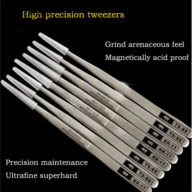 

wozniak Mobile phone repair RH - 11 TS - SS pointed tweezers White tweezers Magnetically acid