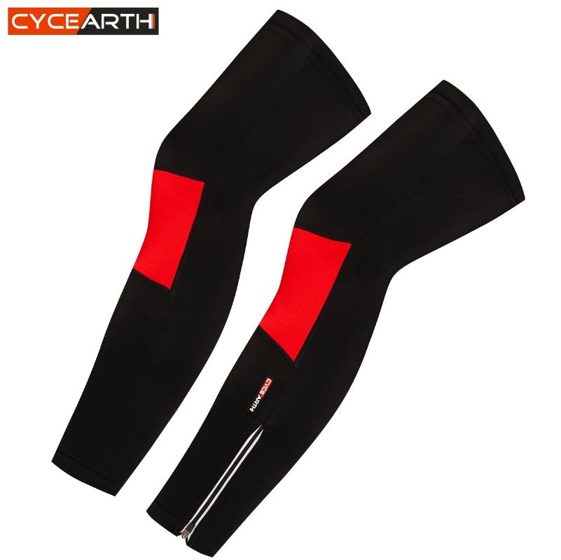 

CYCEARTH 2020 Cycling Winter Thermal Fleece Warm Windproof MTB Road Bike Sleeves Legs Covers Pro Sport Bicycle