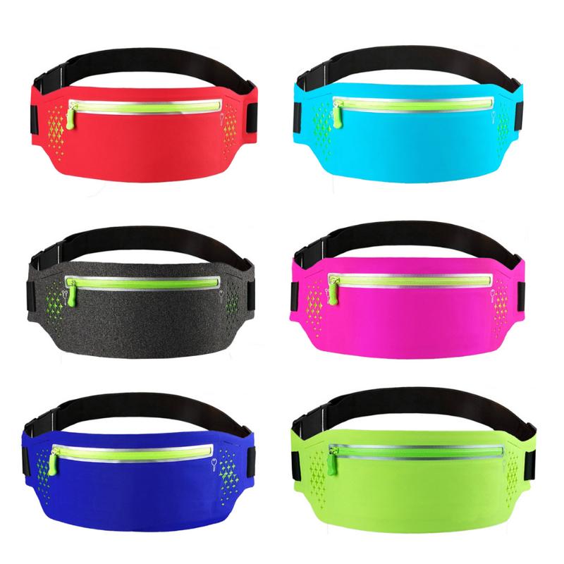 

Professional Running Belt Waist Pack Spoets Waist Pouch Belt Sport Mobile Phone Men Women With Hidden Pouch Gym Bags, Red color