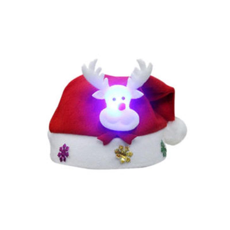 

Adult Christmas Hat Elk Snowman Santa Claus New Fashion Red Accessory Xmas Tinsel
