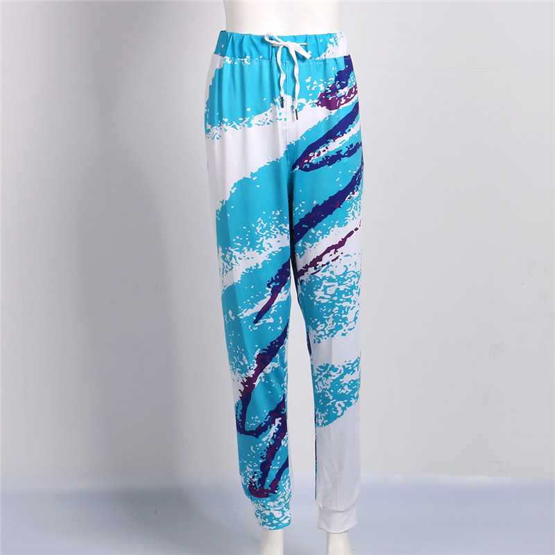 

Fashion Tie Dye Women Men Trousers New Elastic High Waist Casual Loose Plus Size Long Pants Spring Autumn Print Sportswear Pants