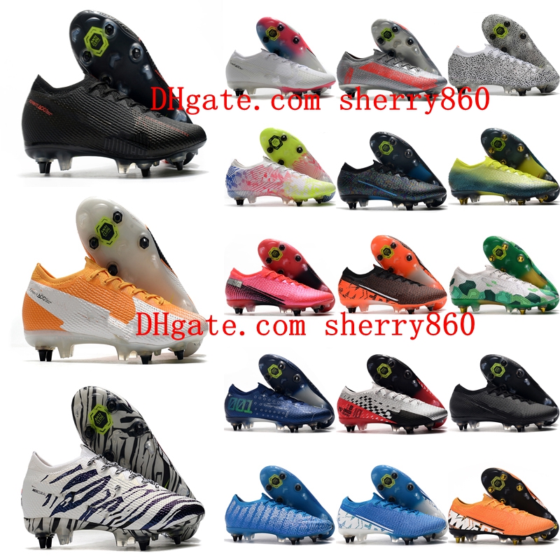 

2020 new arrival Mens Low soccer cleats Mercurial Superfly 13 Elite SG-PRO AC soccer shoes CR7 Neymar outdoor football boots hot, As picture 1