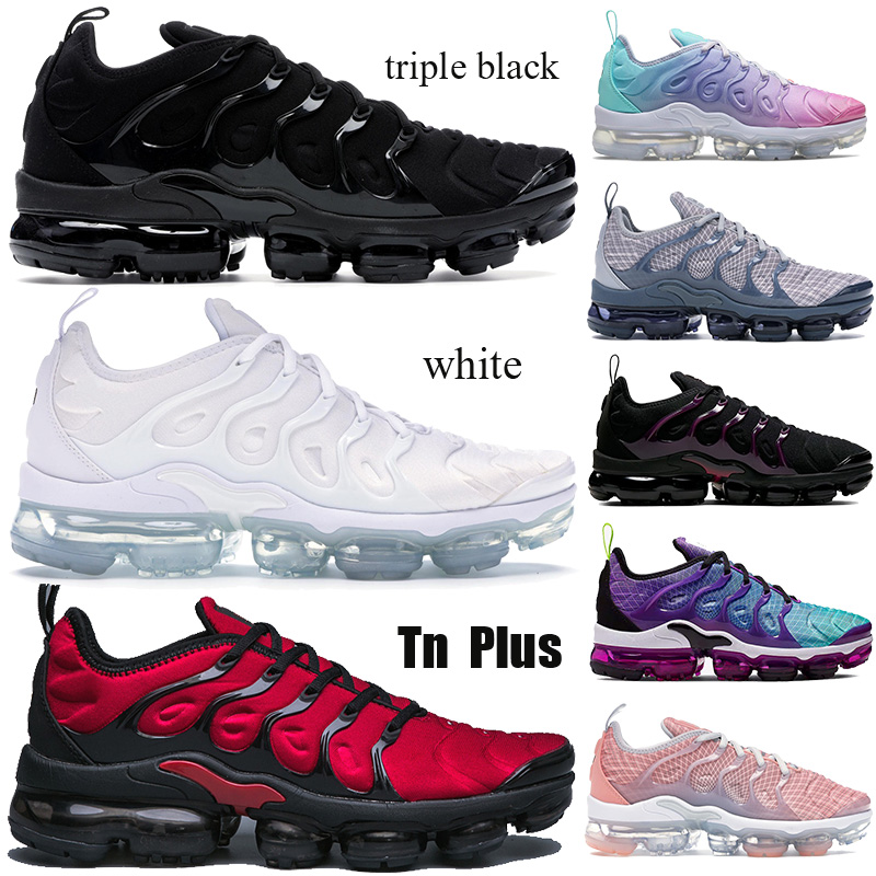 

Tn Plus Men Women Running Shoes white hurnt orange triple black Cushion Sneakers pink sea grey purple be ture Trainers US 5.5-11, 46.pink rise