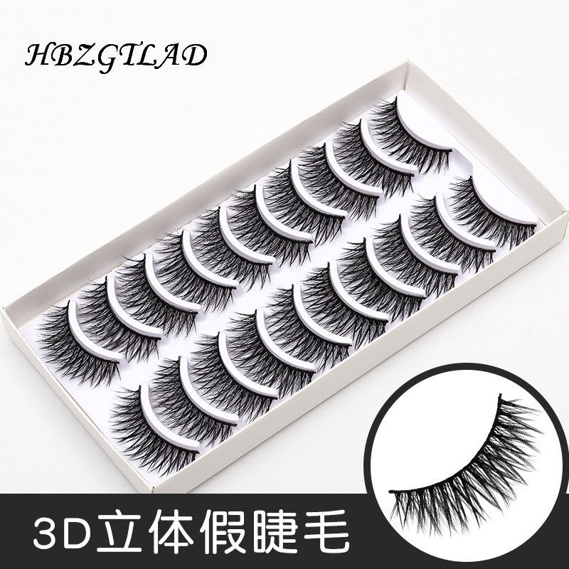 

2020 New 10 pairs natural false eyelashes fake lashes long makeup 3d mink lashes extension eyelash mink eyelashes for beauty