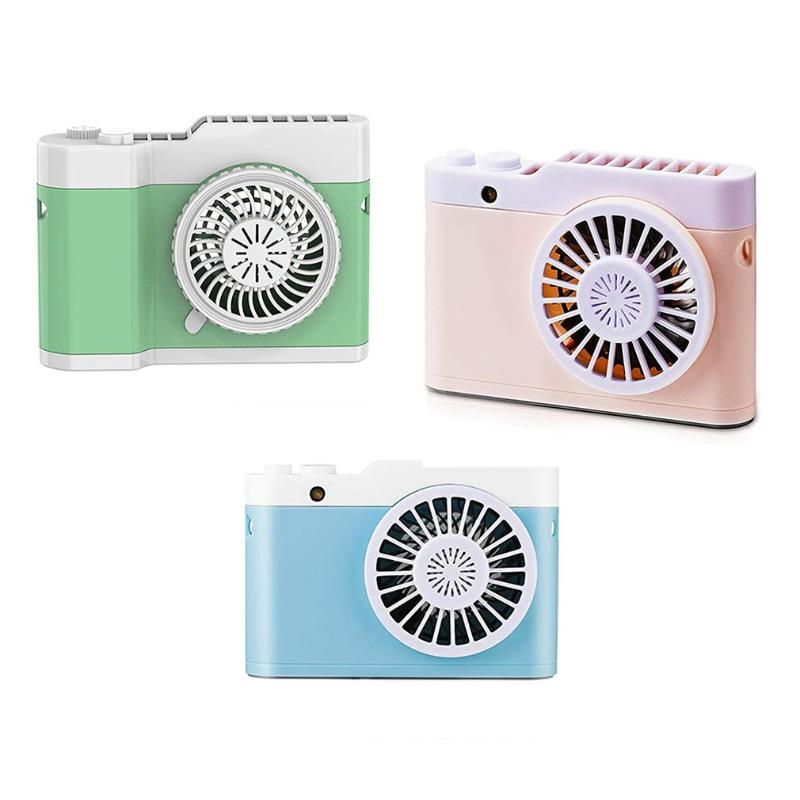 

Practical Hanging neck handheld camera fan Electric Camera Fan Customized Mini Creative Small Gift