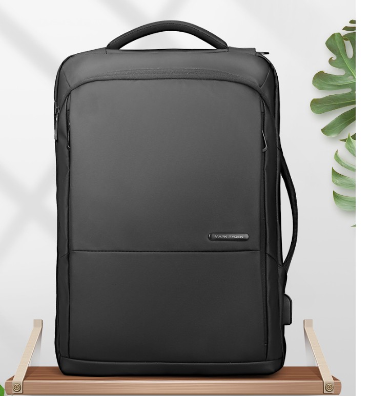 

Travel Backpack Large Capacity Teenager Male Mochila Anti-thief Bag USB Charging 15.6 inch Laptop Backpack Waterproof, Black