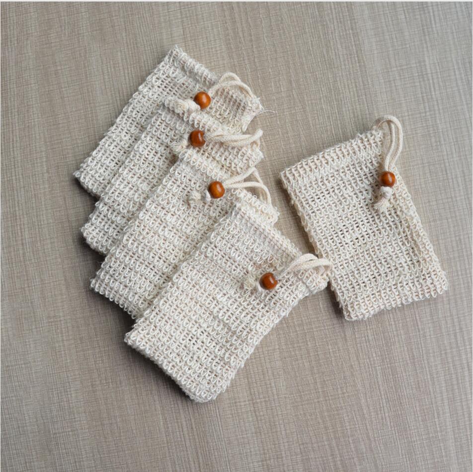 

9*14cm Making Bubbles Soap Bag Saver Sack Pouch Storage Drawstring Bag Holder Skin Surface Cleaning Drawstring Holder Bath Supplies LJJP323