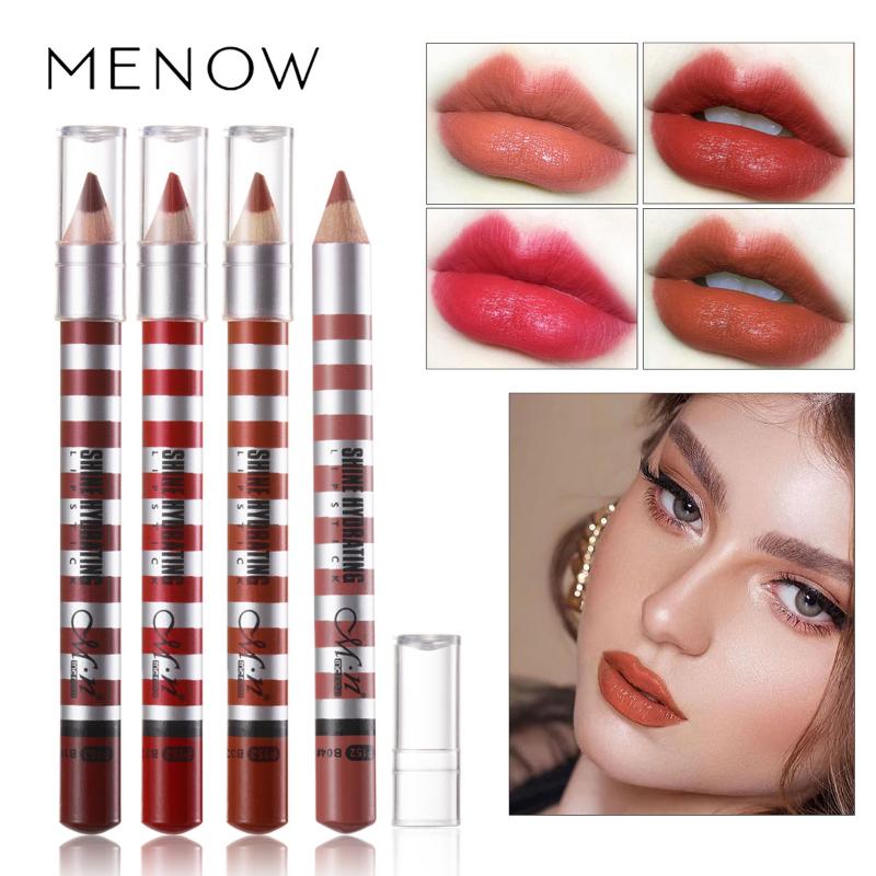 

MENOW Long-lasting Lip Liner Matte Lipsticks Double Head Lip Pencil Waterproof Moisturizing Makeup Contour Cosmetics P152, B04