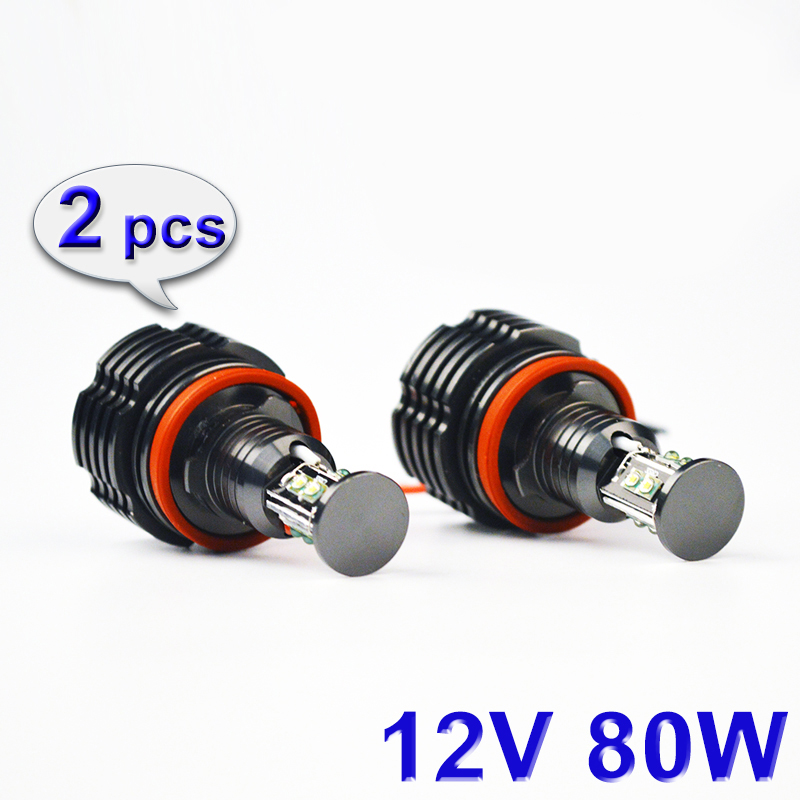 

H8 Angel Eyes E92 LED Marker for LED Chips White Red Blue Yellow 2*40W 80W For E90 X5 E71 X6 E82 M3 E60 E70