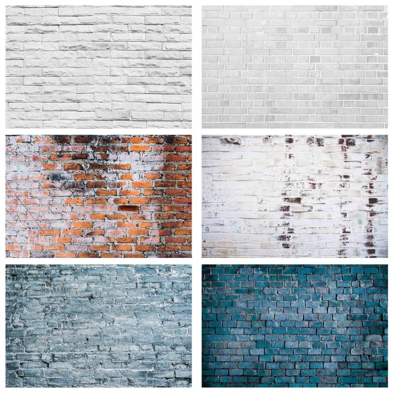 

Grey White Brick Wall Photography Backgrounds Vinyl Cloth Photo Backdrops for Photo Studio Fundo Fotografia Camera