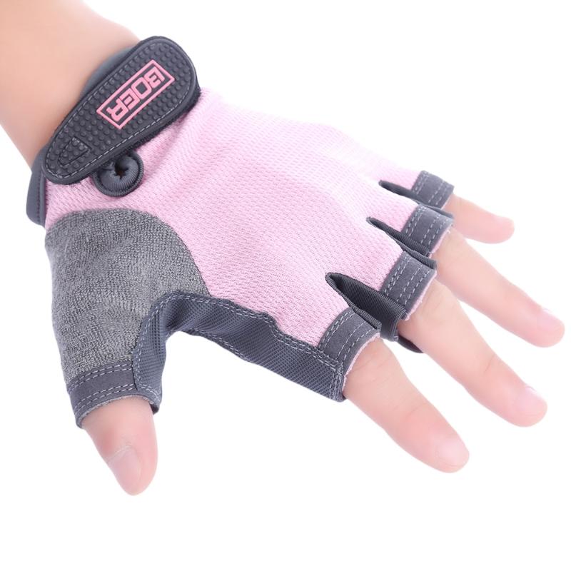 

BOER Paired Body Building Fitness Weightlifting Half Finger Gloves for Women