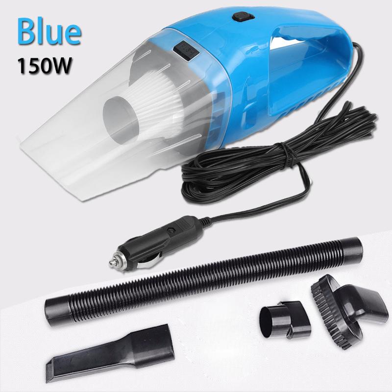 

150W 12V Car Vacuum Cleaner for Car Home Portable Handheld Wet Dry Dual Use Auto Vehicle Mini Vacuum Cleaner Blue