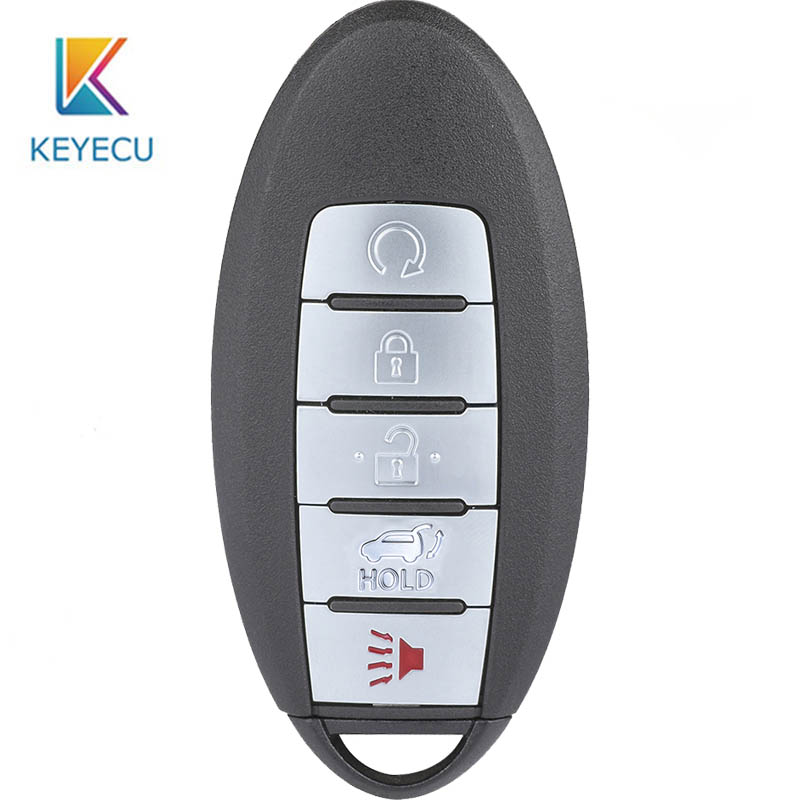 

Keyecu S180144110 5 Button Smart Remote Car Key 433.92Mhz for Rogue 2020-2020 with PCF7953M 4A CHIP KR5S180144106, 1 piece