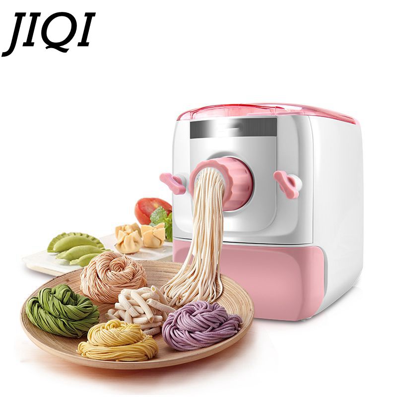 

JIQI 7 Moulds Automatic Electric Pasta Machine DIY Vegetables Noodle Maker Dumpling Shell Maker 220V