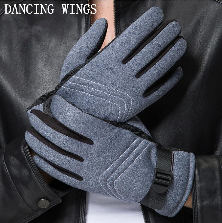 

Five Fingers Gloves 2Pairs/Pack Cycling Men's Cotton Driving Outdoor Sports Winter Warm