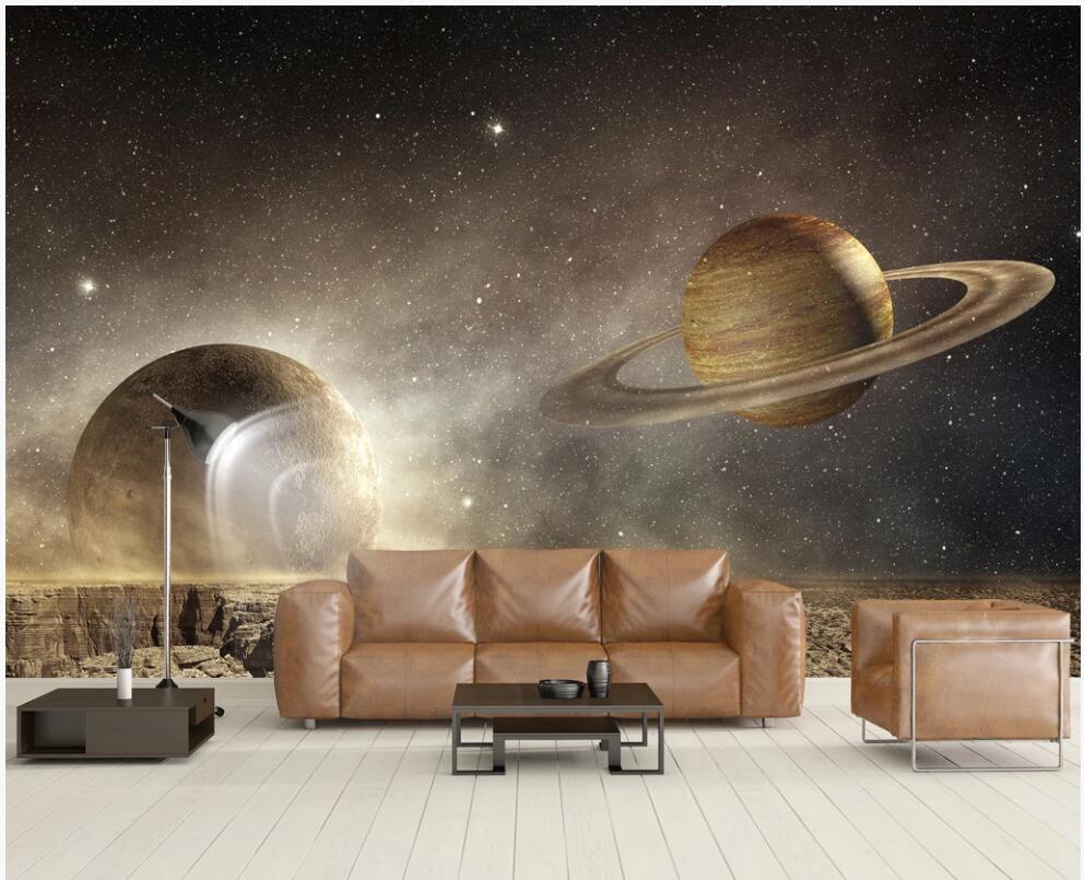 

3d wallpaper custom photo mural Science fiction universe planet forest star deep space home decor 3d wall murals wallpaper for living room, Non-woven wallpaper