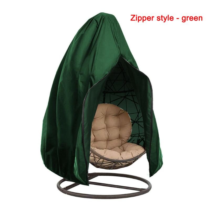 

Outdoor Swing Chair Dust Covers Rattan Swing Patio Garden Weave Hanging Egg Chair Seat Cover Anti-UV Waterproof Furniture Cover, Green