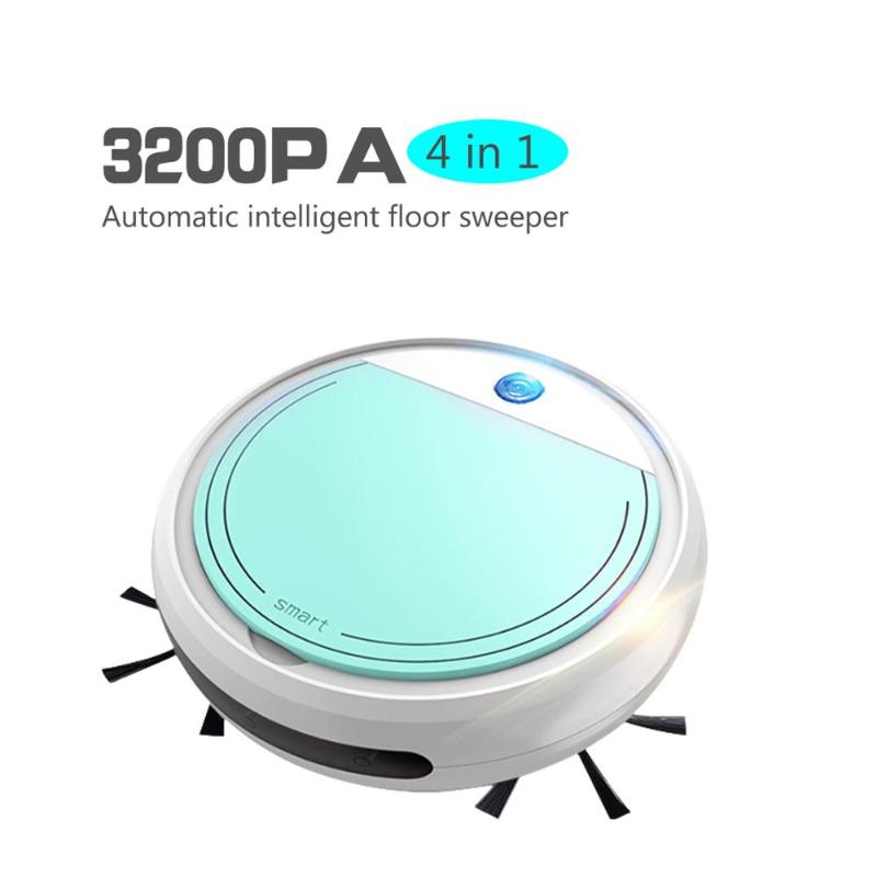 

3200pa Smart Robot Vacuum Cleaner USB 4 in 1 Auto Rechargeable Smart Sweeping Dry Wet Mop UV Strong Suction Sweeper
