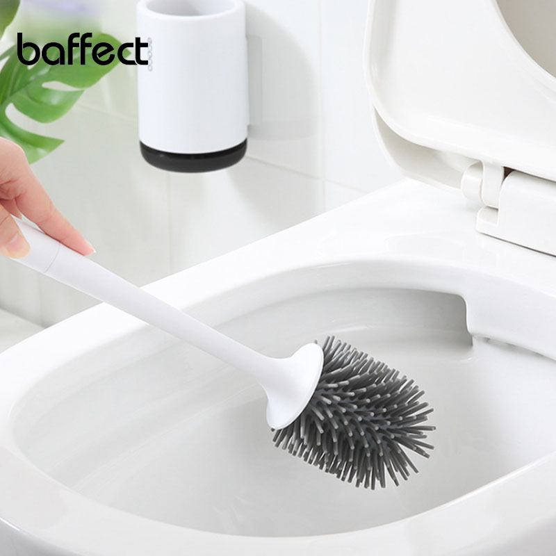 

Baffect TPR Toilet Brush Head Holder Rubber Toilet Brush Holders Set Cleaner Bathroom Cleaning Tool Holder With, Floor type