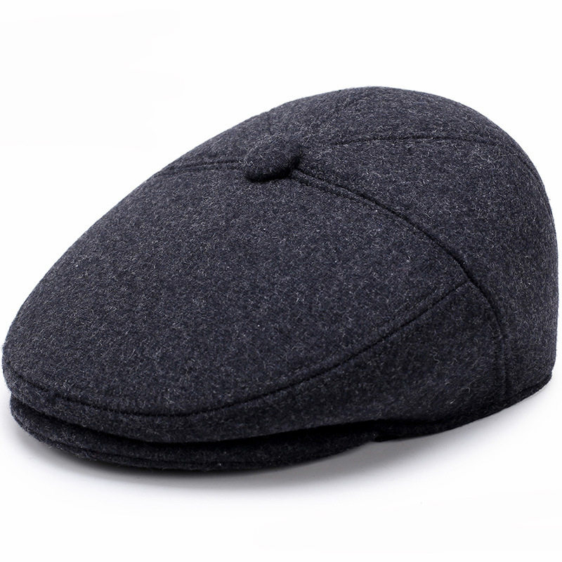 

Beret Caps for Men Women Spring Summer Outdoor Breathable Bone Brim Hats Herringbone Solid Sun Hat Flat Berets Cap, Gray
