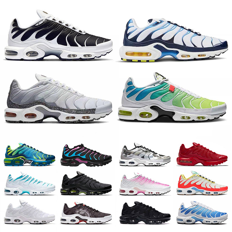

High Quality Tn Plus Running Shoes for Mens Womens Big Size us 12 all black white Supernova Sports Sneakers, 10 40-46 oreo