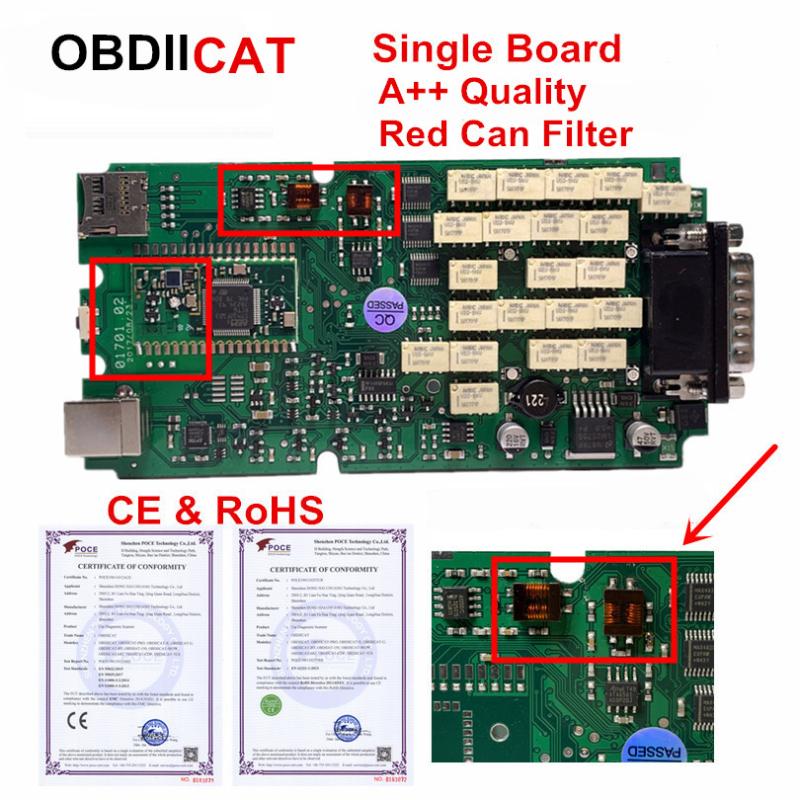

2020.1 Best Quality TCS Scanner Latest 2020.1+keygen Bluetooth Green Single board OBDIICAT Multi diag Pro+ OBD2 Diagnostic-Tool