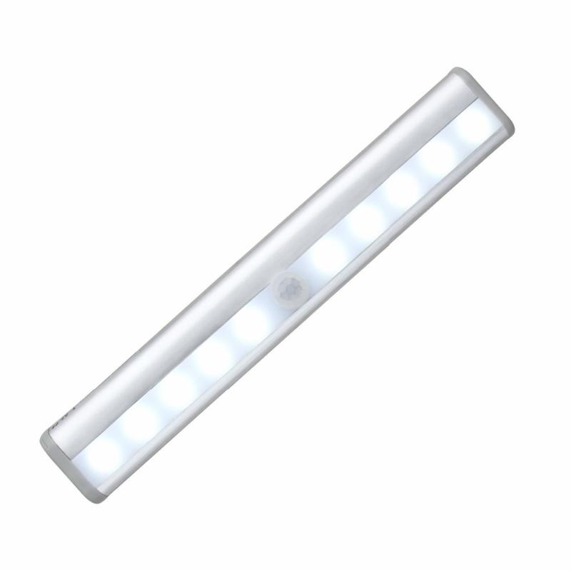 

Motion Sensor Night Light Indoor 10 LEDs Wireless Wardrobe Lamp Emergency Lighting for Pathway Bedroom Powered by Battery