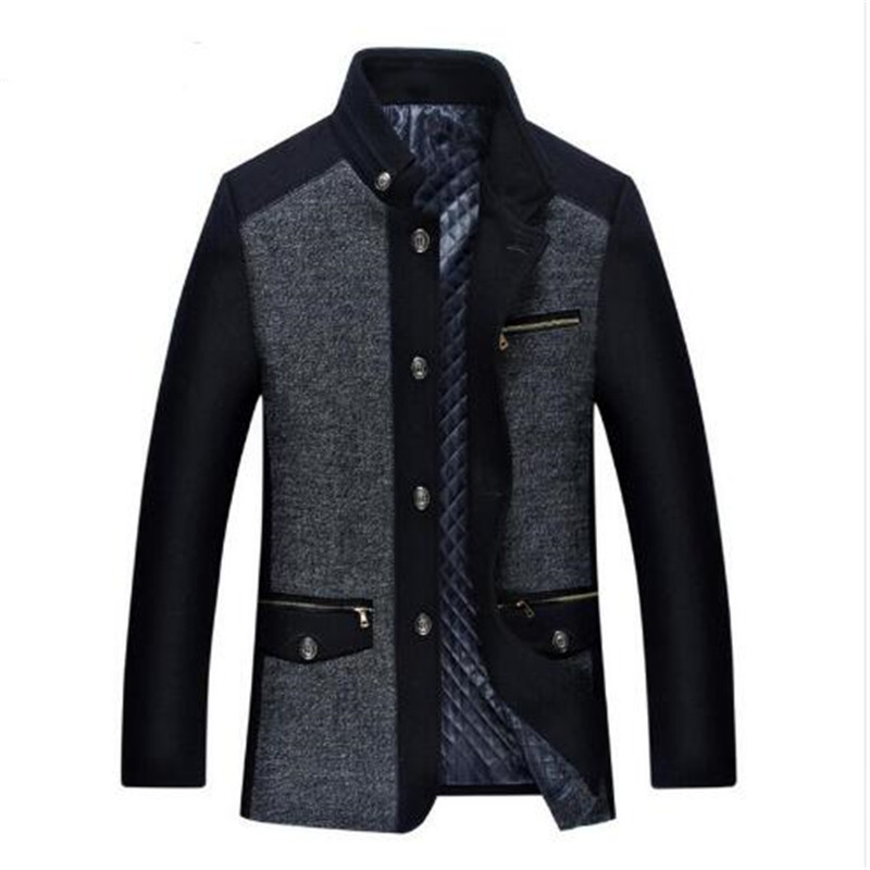 

Men's Wool & Blends Winter Jacket 2021 Fashion Male Personality Mens Men Plus Cashmere Coat