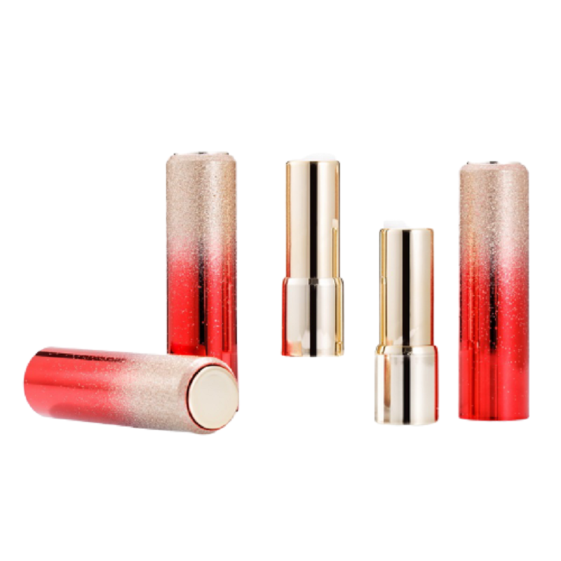 

Red Round Press Bounce Lipstick Tube 12.1mm Gradual Change Lip Tubes High Quality Empty Cosmetic Containers 20/30/50Pcs