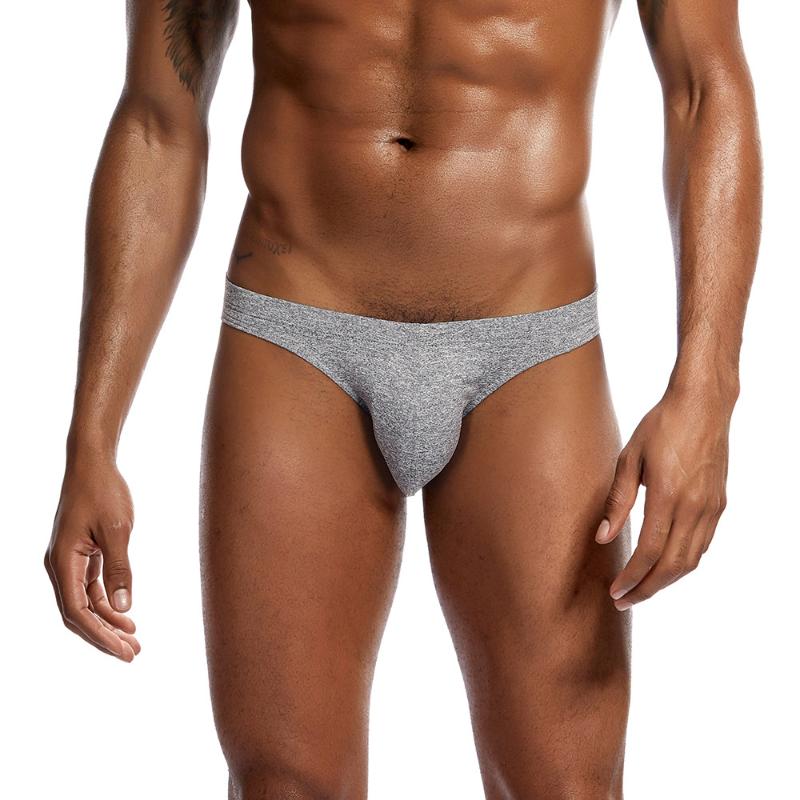 

Men's Underwear Sexy Briefs Underpants Low Waist Solid Color Seamless Panties Shorts Breathable Underpants Underwear Mens Briefs, Pink