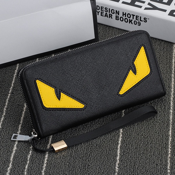 

Hengsheng Brand Fashion Long Eyes Anime Men Leather Wallets Purses Carteira Masculina Couro Portefeuille Homme, Multi