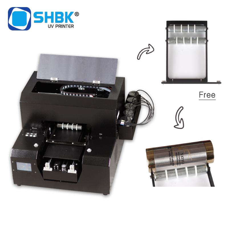 

A4 UV printer with cylinder Rotating device Printed patterns on flat cylindrical objects stone wood glass phone case kraft paper