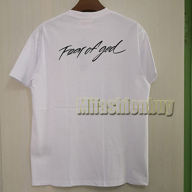 

Spring Summer Europe America graffiti T Shirt collaboration Tshirt Fashion Men Women signature embroidery logo Boutique details Cotton Tee, Black signature t