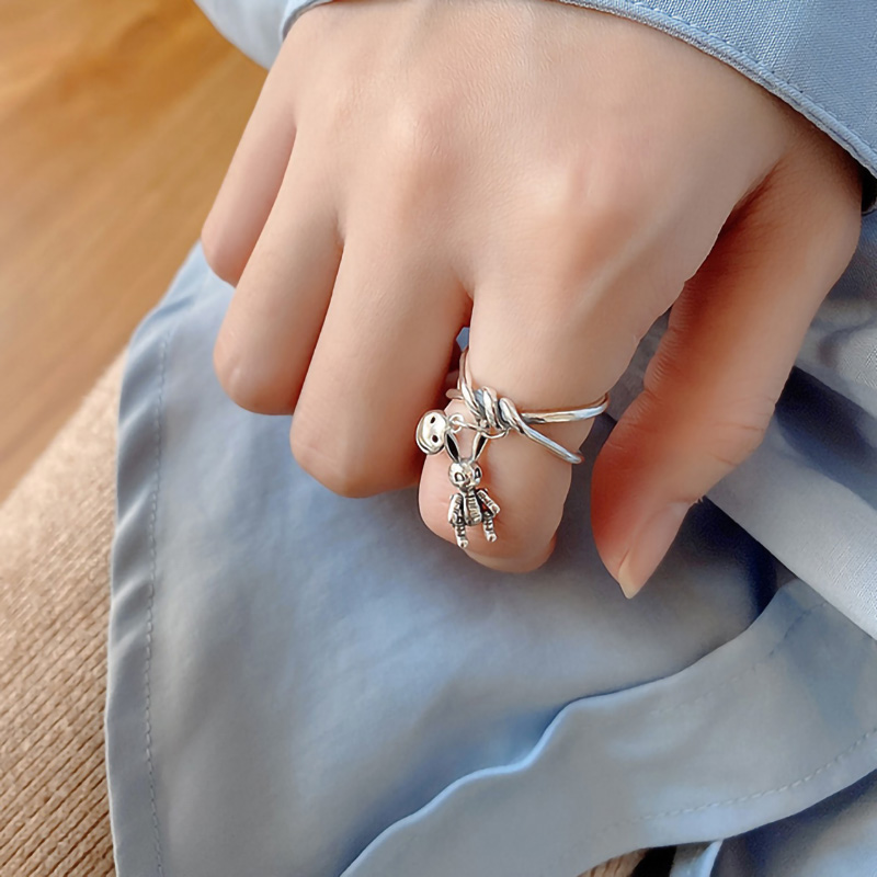 

925 Silver Rings Jewelry Minimalism Charm Anel Bohemia Jewelry Vintage Boho Bague Femme Anelli Ring for Women