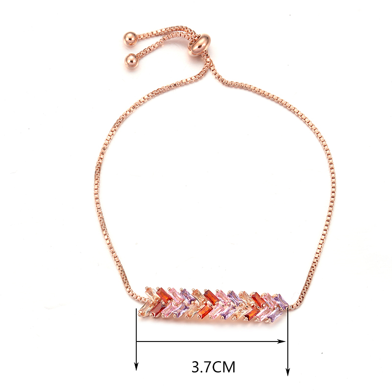

HONGHONG Women's color Zircon Bracelet high quality classic light luxury fashion fashion jewelry