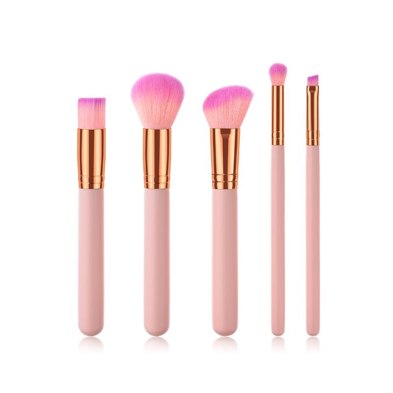 

5pcs Pro Makeup Brushes Set Cosmetic Eyeshadow Powder Foundation Blush Lip Brush Tool
