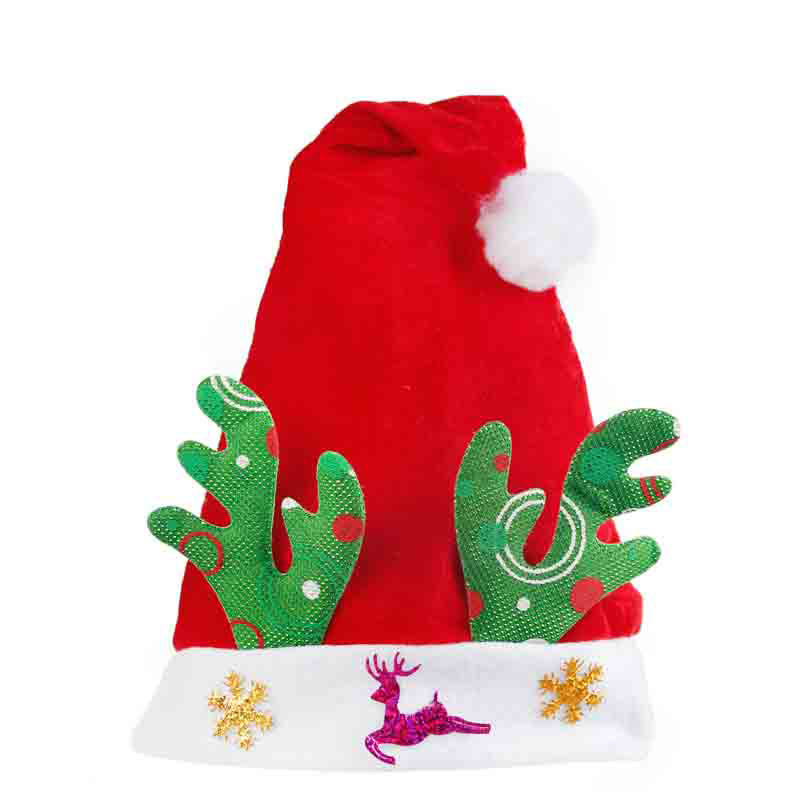 

Lovely antlers Christmas hats Santa Claus hats Christmas decorations props adult children wedding party supplies