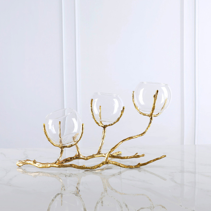 

2pcs/Lot Table Candle Holders Plating Metal Candlestick Geometric Romantic Candle Holders For Wedding Dinner Decoration ZZT054